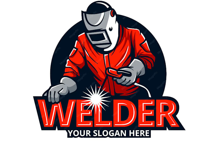 create professional handyman, plumbing welder logo