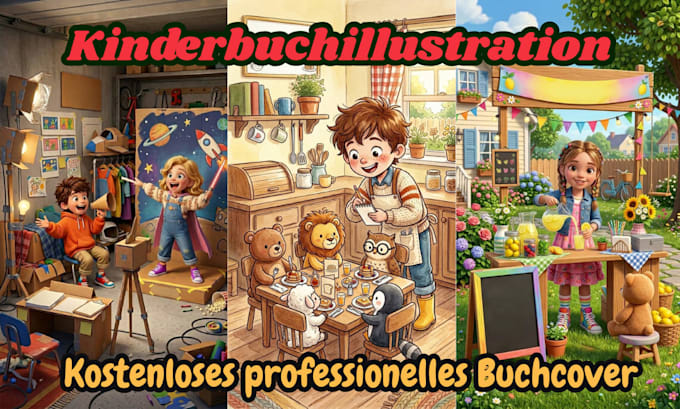 illustration von kinderbüchern, bilderbuchillustration, 2d , 3d, aquarell