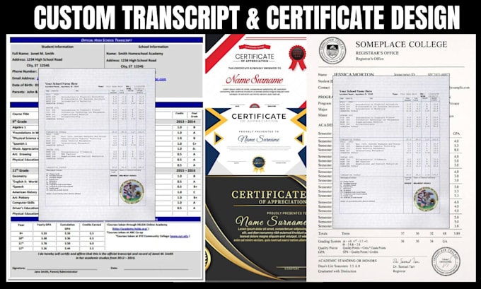 design official universities, college and ged transcript and certificate