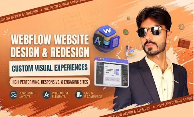 webflow website design and redesign for high performing sites