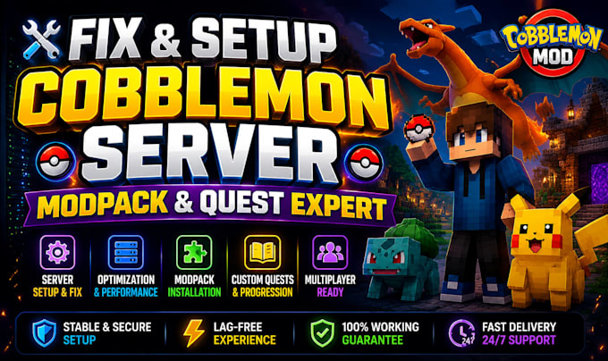 create or fix minecraft modpack setup cobblemon server quest progression