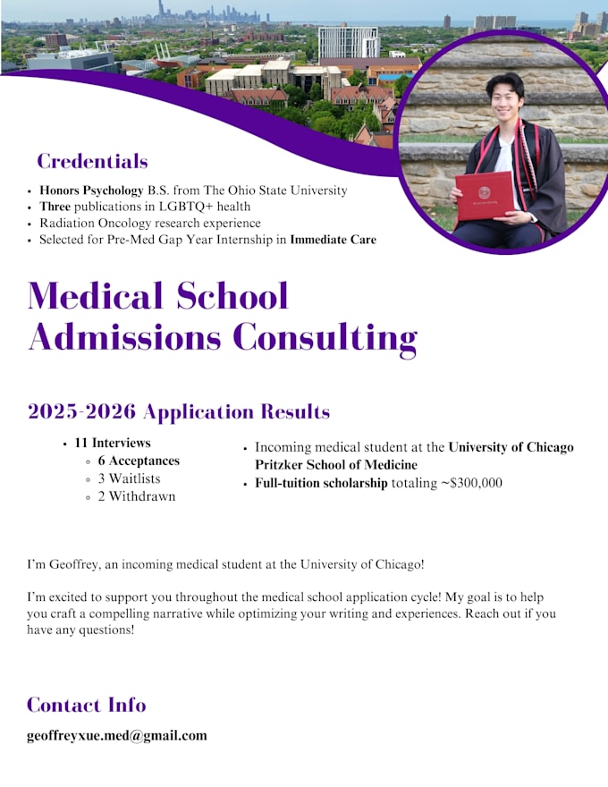 help you build a competitive medical school application