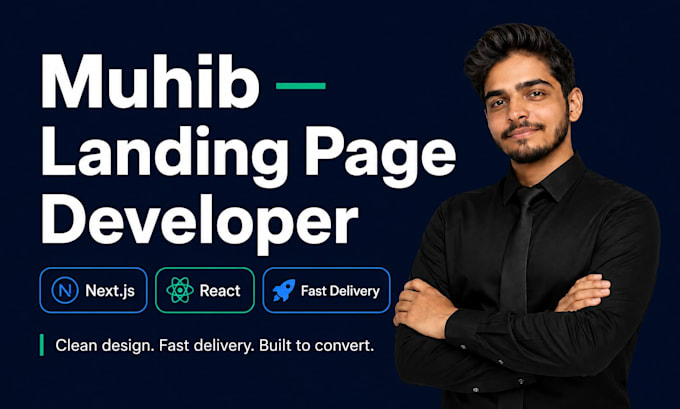 build a fast, modern landing page with nextjs and react