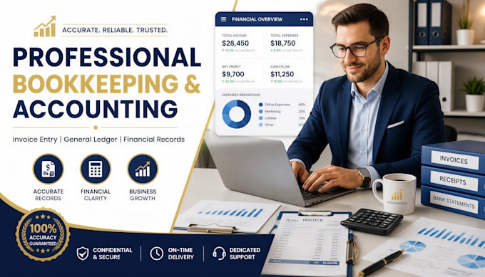 do bookkeeping, accounting, invoice entry and maintain general ledger