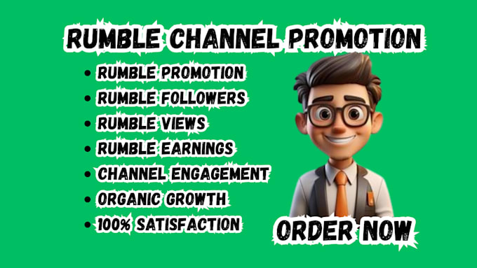 rumble channel promotion, rumble views