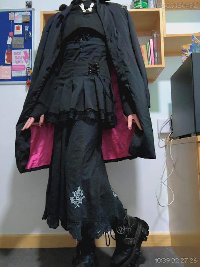 curate an alternative, street style outfit
