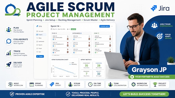 be your agile scrum project manager for successful delivery