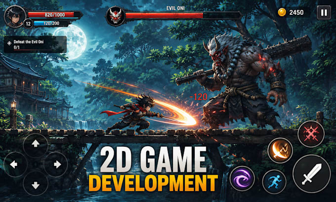 develop mobile game using cocos2d, defold, phaser, godot, html5, mugen, 2d game