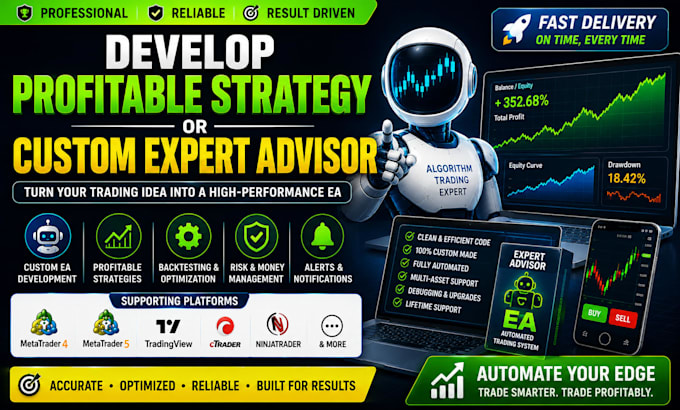 develop profitable strategy or custom expert advisor