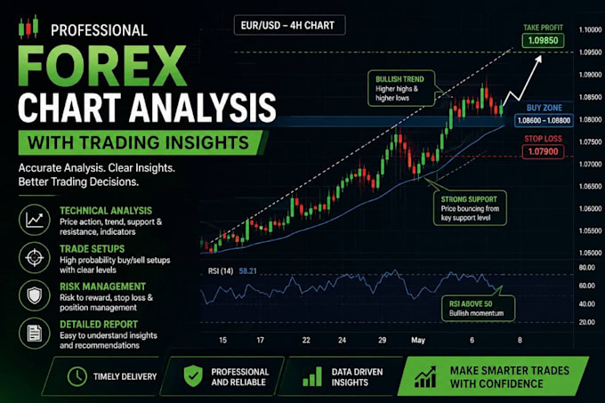 provide professional forex chart analysis with trading insights