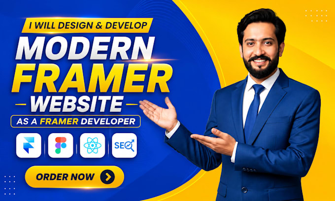 design and develop a modern framer website as a framer developer