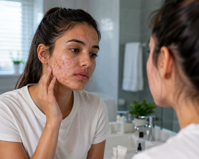 create premium ai before and after skincare commercials