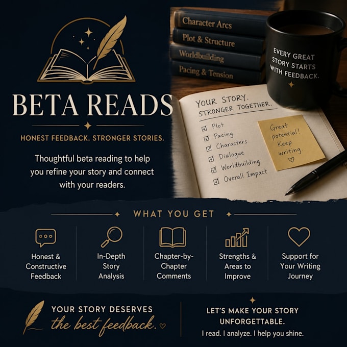beta read your book and make an avaliation on it