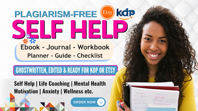 create a self help journal, wellness workbook and guided planner