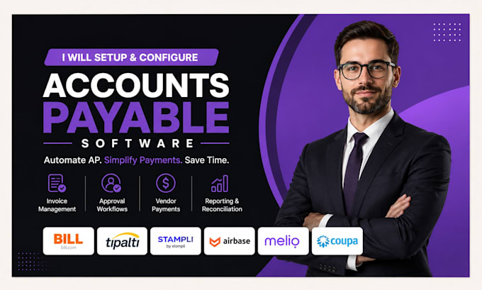 setup bill tipalti stampli airbase and account payable software