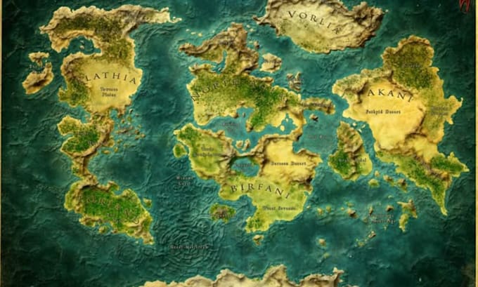 draw fantasy map illustration dnd map rpg book cartography