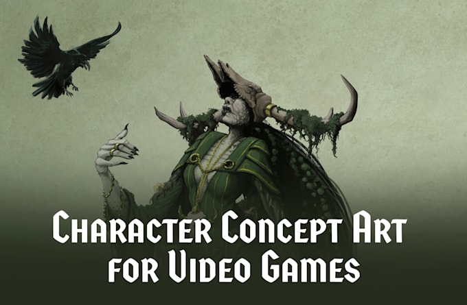 design character concept art for your video game