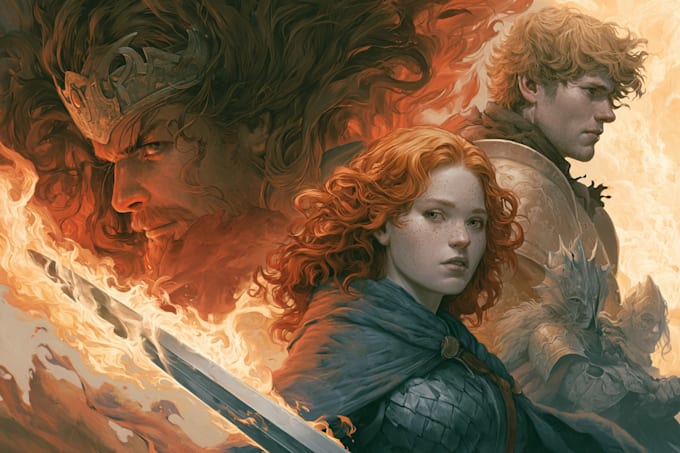 fantasy book cover ebook cover, book cover illustration