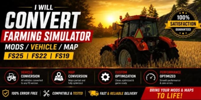 convert farming simulator mods vehicle map fs25 fs22 fs19