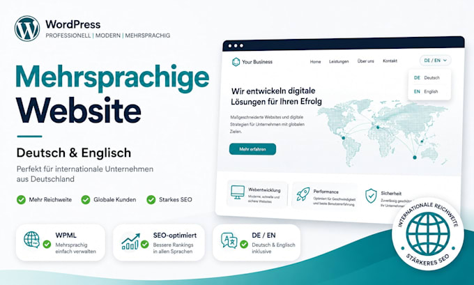 erstelle deine mehrsprachige wordpress website deutsch englisch