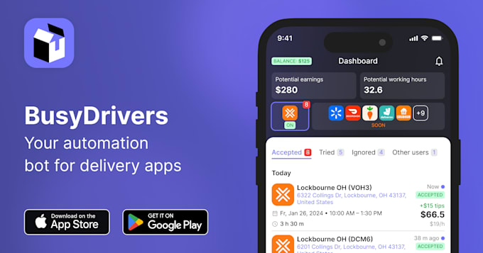 setup doordash bot instacart uber order grabber bot auto claim spark driver bot