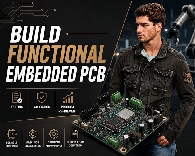 build functional embedded pcb designed for testing validation product refinement