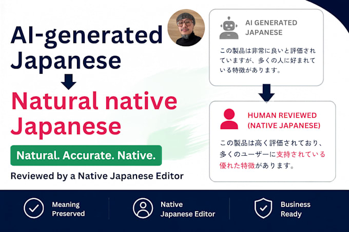 refine ai generated japanese