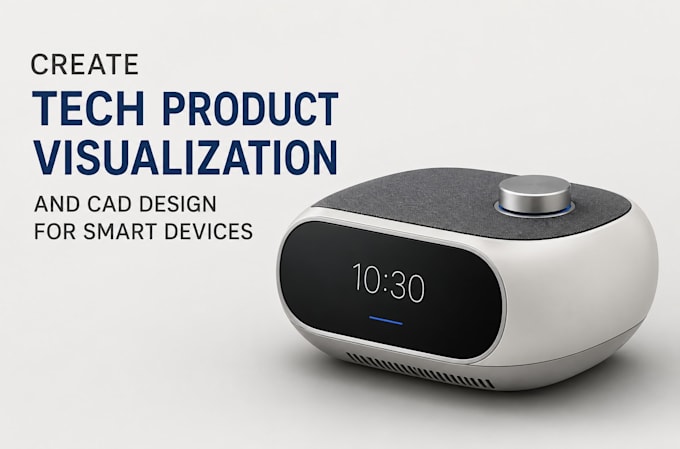 create tech product visualization and cad design for smart desvice