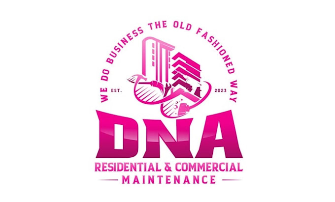 do cleaning dna residential logo with commercial maintenance