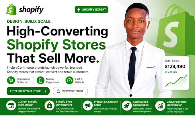 design or redesign shopify landing page design with replo, gempages, or pagefly