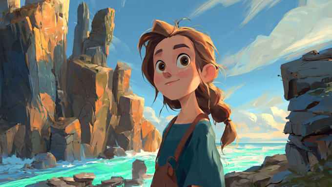 draw a professional cute illustration