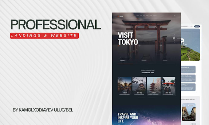 design and build landing page website on wordpress