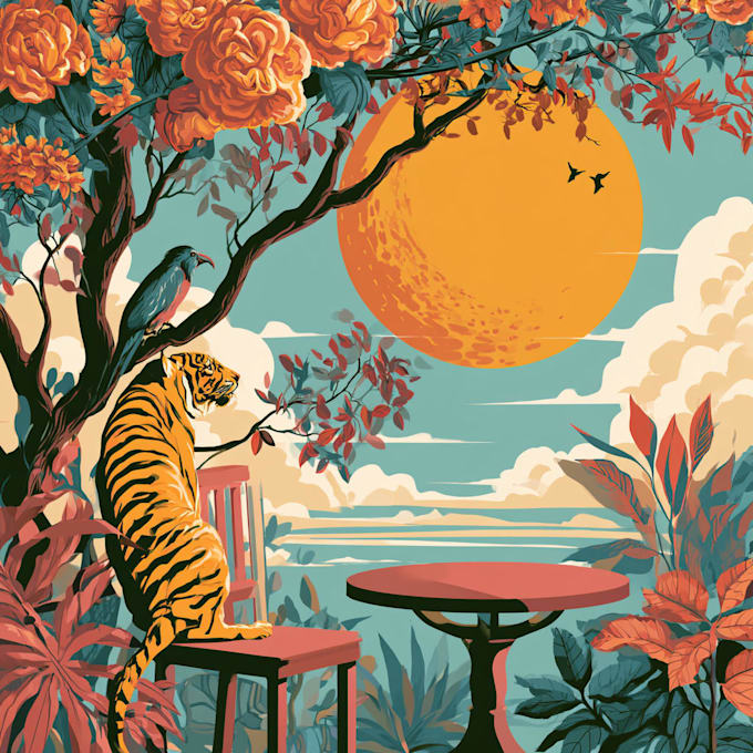 illustrate amazing custom graffiti, wall arts or murals