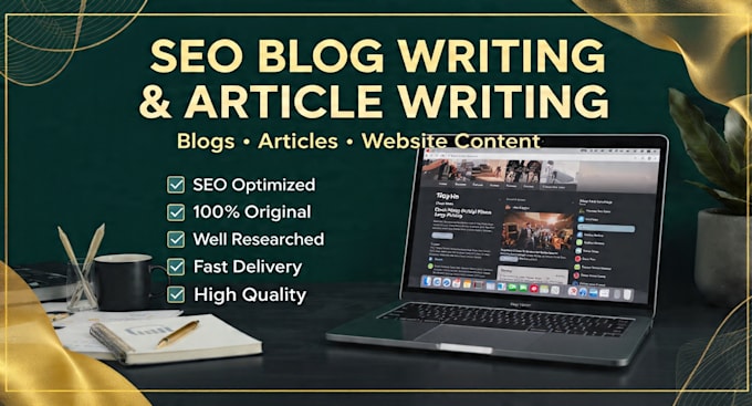 write SEO optimized blog posts and a