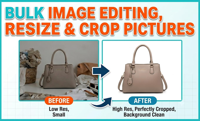 do bulk product image editing resize picture crop photo image resolution change