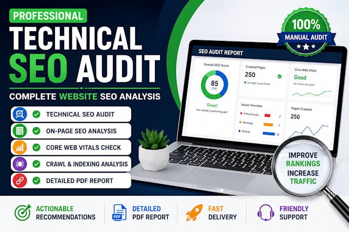perform a professional technical website audit