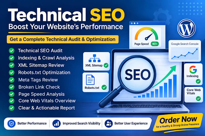 do technical SEO for your word press website