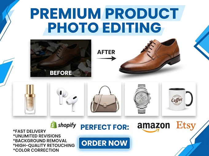 edit product photos for shopify , amazon and ecommerce