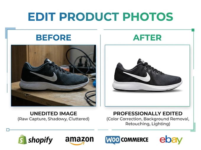 edit product photos for shopify,amazon and ecommerce