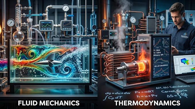 do fluid mechanics and thermodynamics