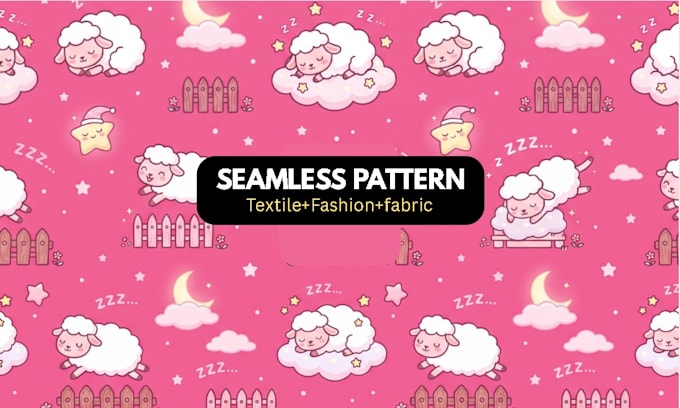 create unique seamless pattern design for textile and fabric