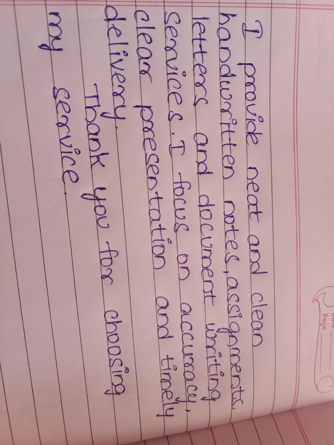 do handwritten notes, copy typing and data entry work