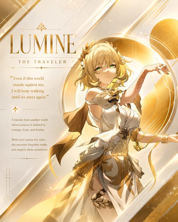 create premium anime poster and cover art design