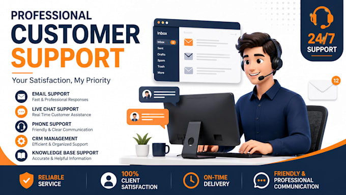 provide customer support via emails, calls and CRM