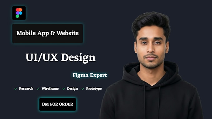 design UI UX for your mobile app or website in figma