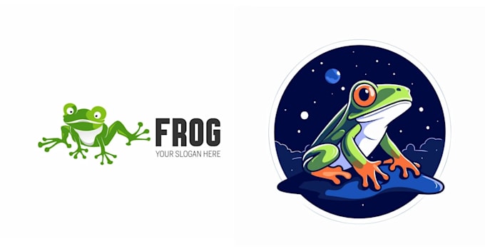 design a frog logo