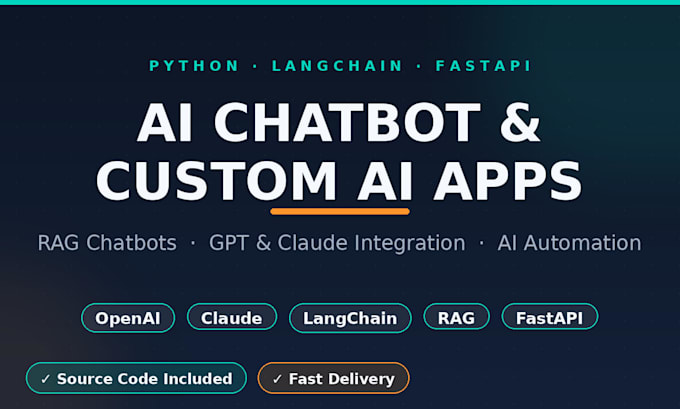 build an ai chatbot with langchain, rag and fastapi