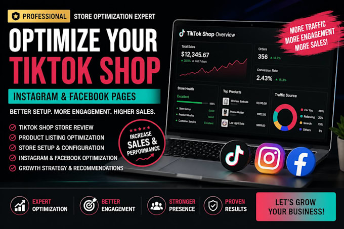 optimize your tiktok shop store SEO  for better performance and sales