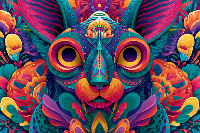 create your trippy psychedelic lowbrow design