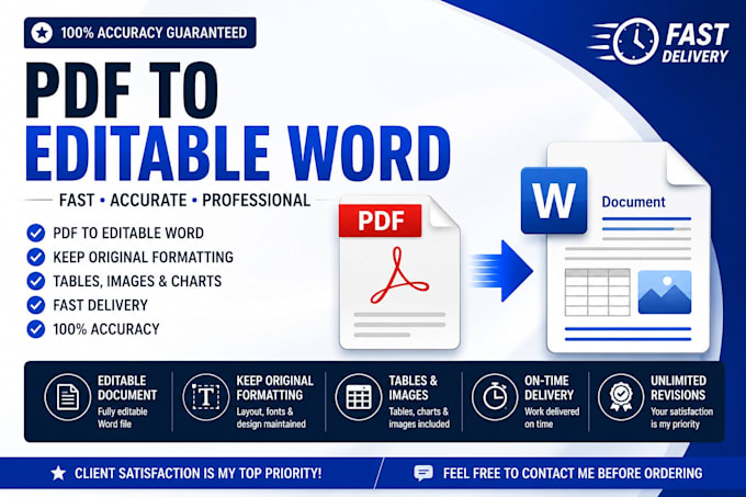 convert PDF to editable word with accuracy
